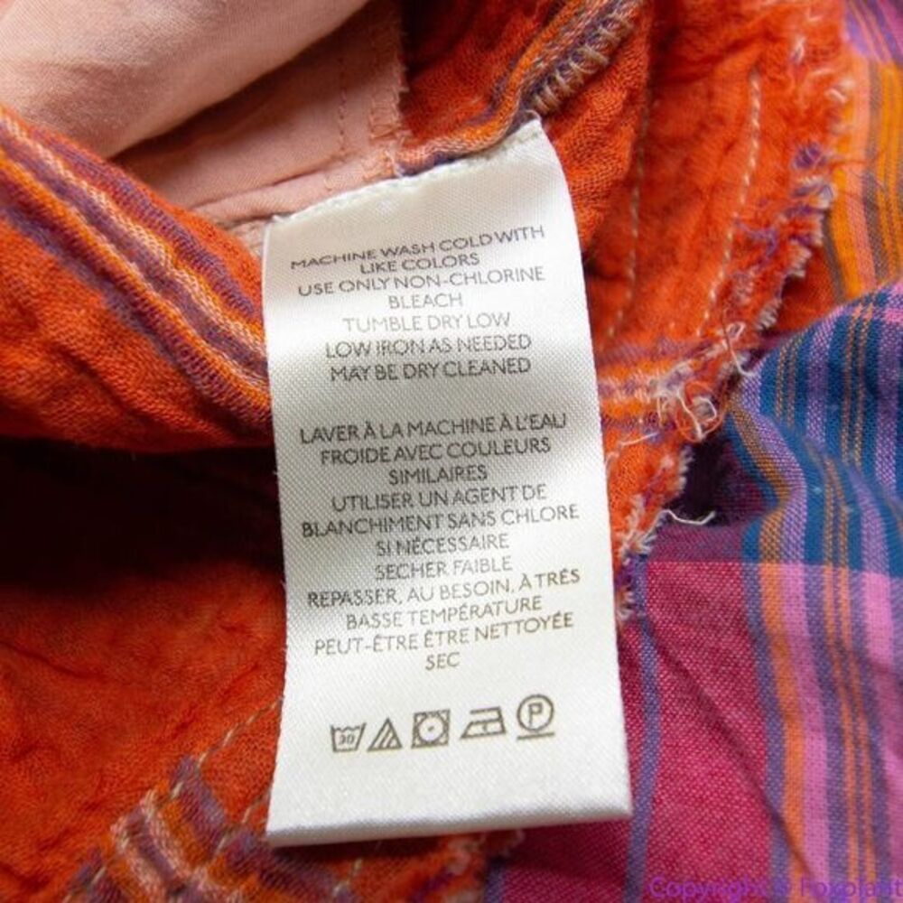NEW Free People Moon Bay Mixed Plaid Top, XS - Picture 13 of 16